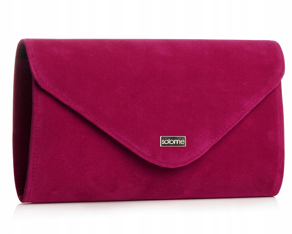 

Zamszowa Kopertówka Torebka Wizytowa L5 Fuksja