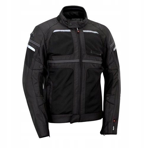 Pánska Turistická Letná Motocyklová Bunda Spyke Mystraal Air Čierna 52