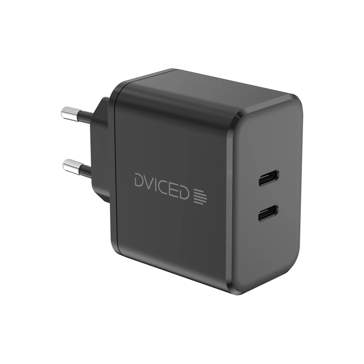 Nabíječka 65W GaN Dviced 2× Usb-c s kabelem černá