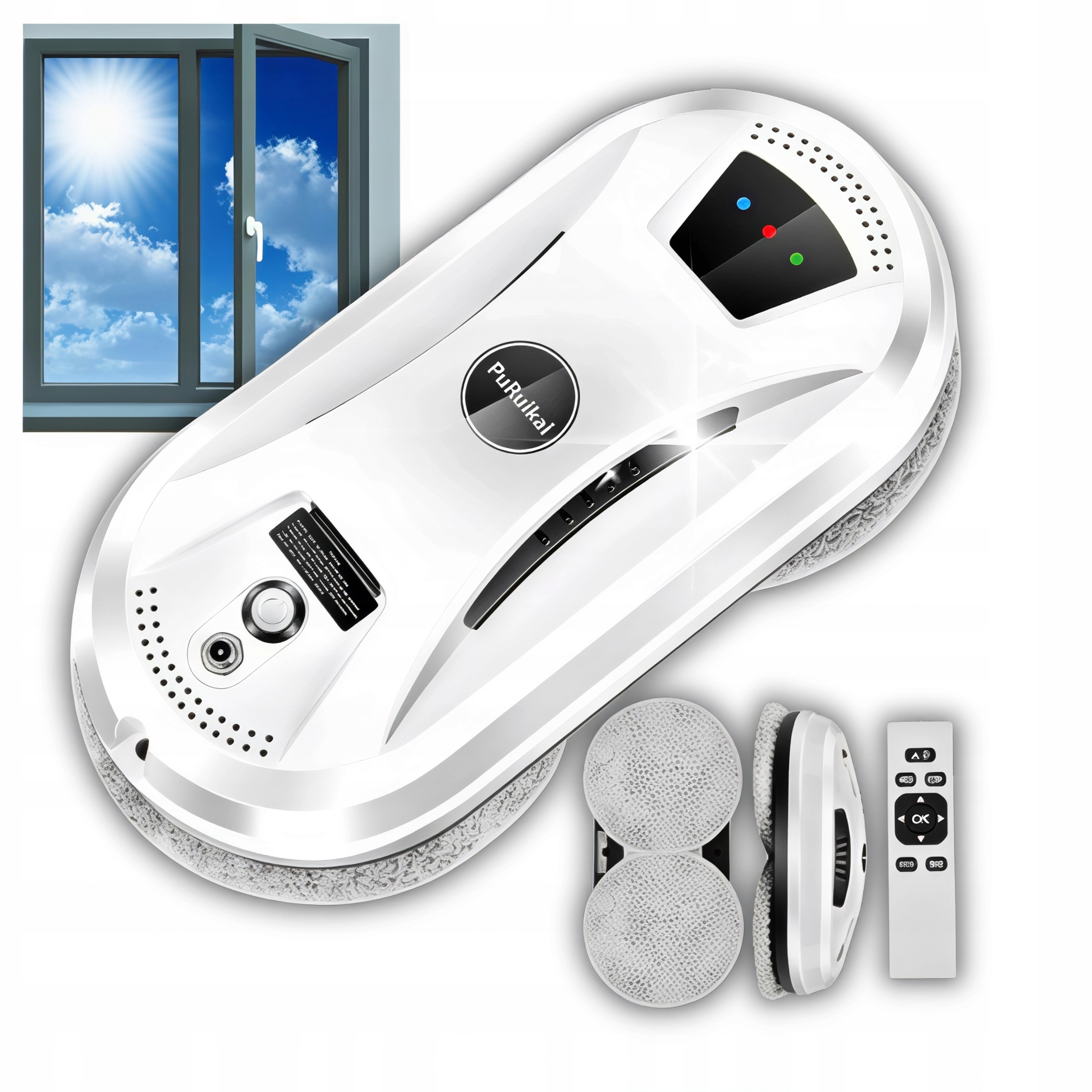 Robot Do Mycia Okien Szyb Puruikai Bezprzewodowy Sprzątający Automatyczny