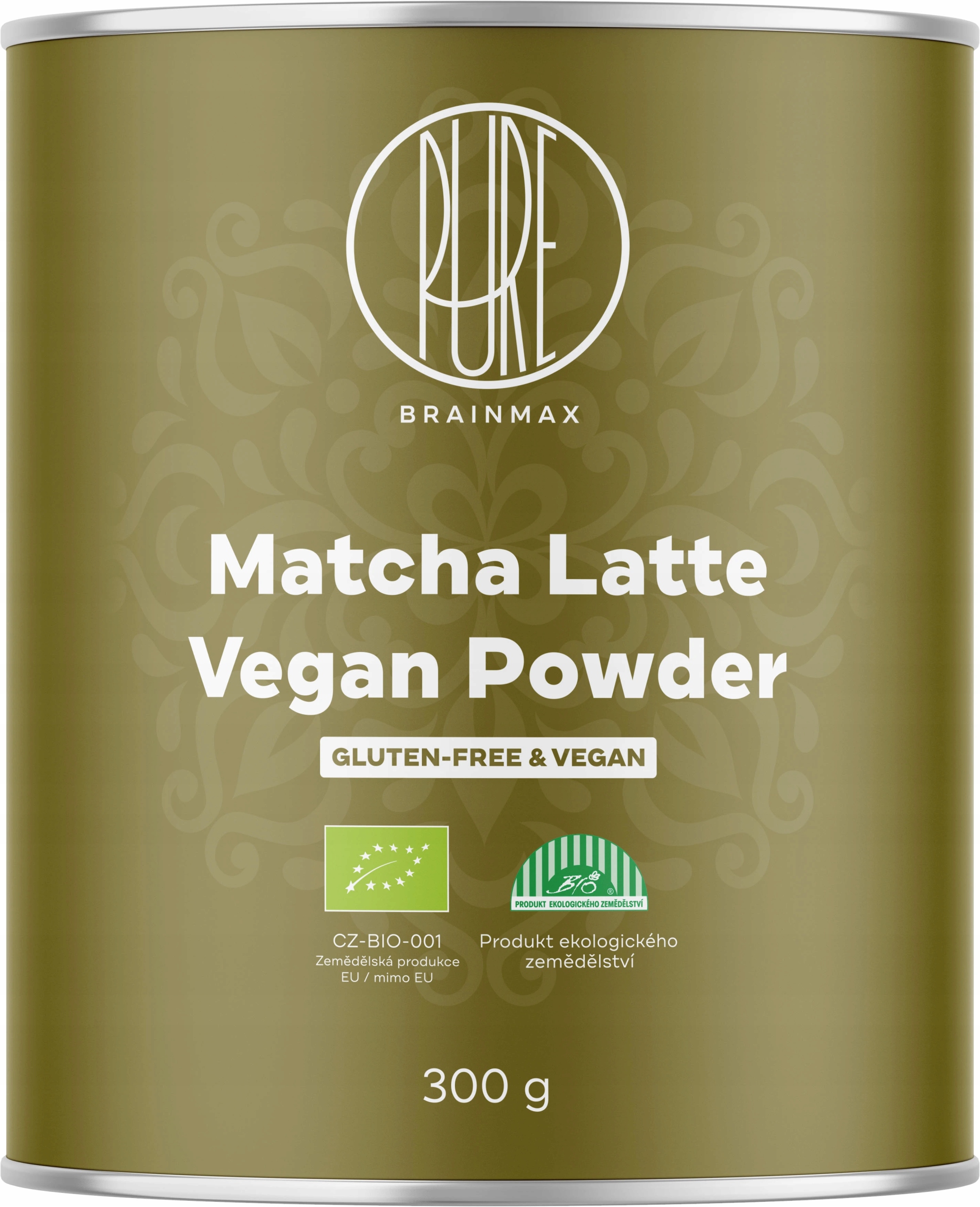 BrainMax Pure Matcha Latte Vegan, Bio, 300 g