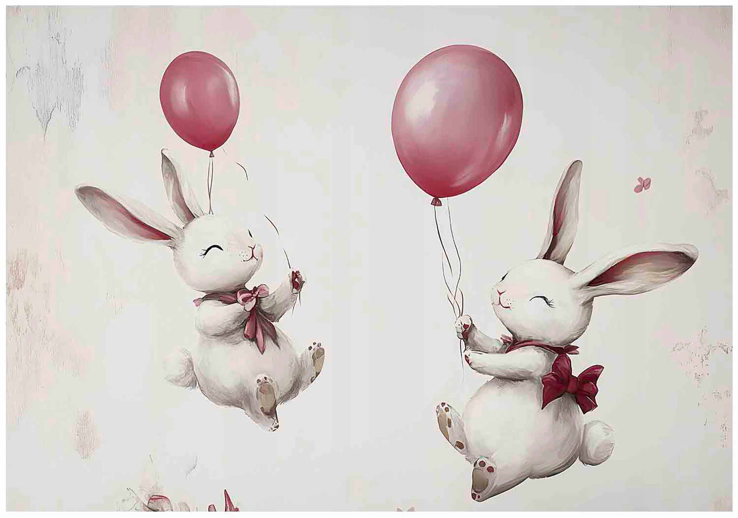 Fototapeta Pre Deti Králiky S Balónmi Tapeta Do Detskej Izby 400x280