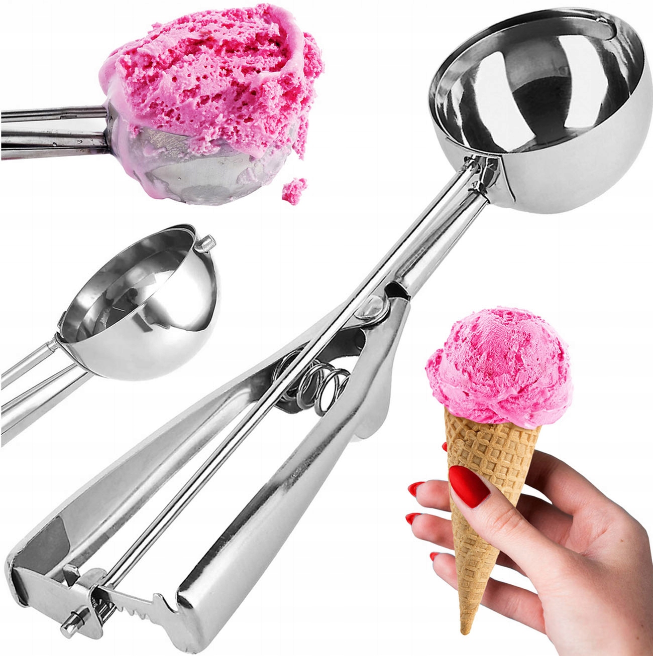 GAŁKOWNICA DO LODÓW MONOPORCJE ZIEMNIAKÓW RYŻU KASZY Łyżka DUŻA