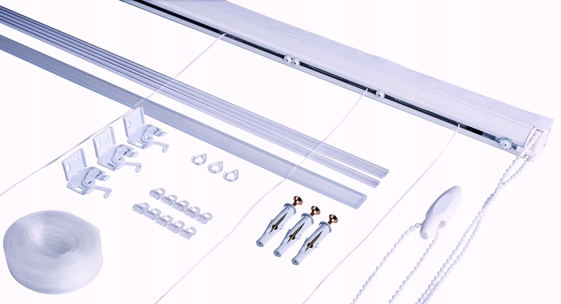 

Mechanizm do rolet rzymskich 170cm Komplet Taśma