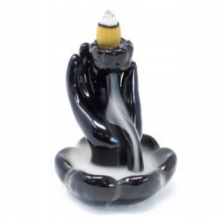 

Kominek zapachowy Backflow Dłoń i Kwiat Lotosu