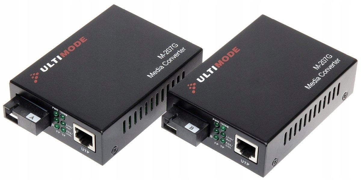 Media Konvertor Jednomódový Komplet Txrx M-207G Ultimode
