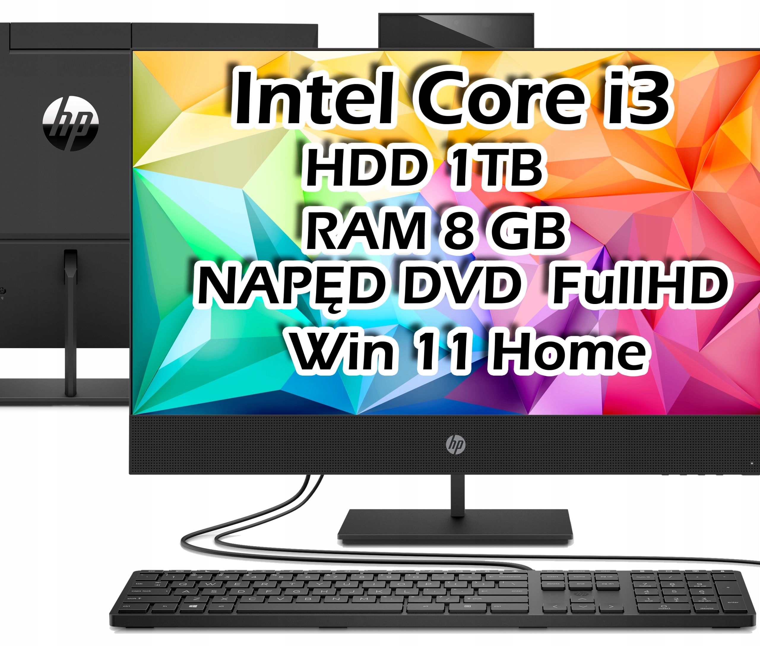 

Komputer AiO Hp ProOne 440 G6 Intel i3 DVD Win 11