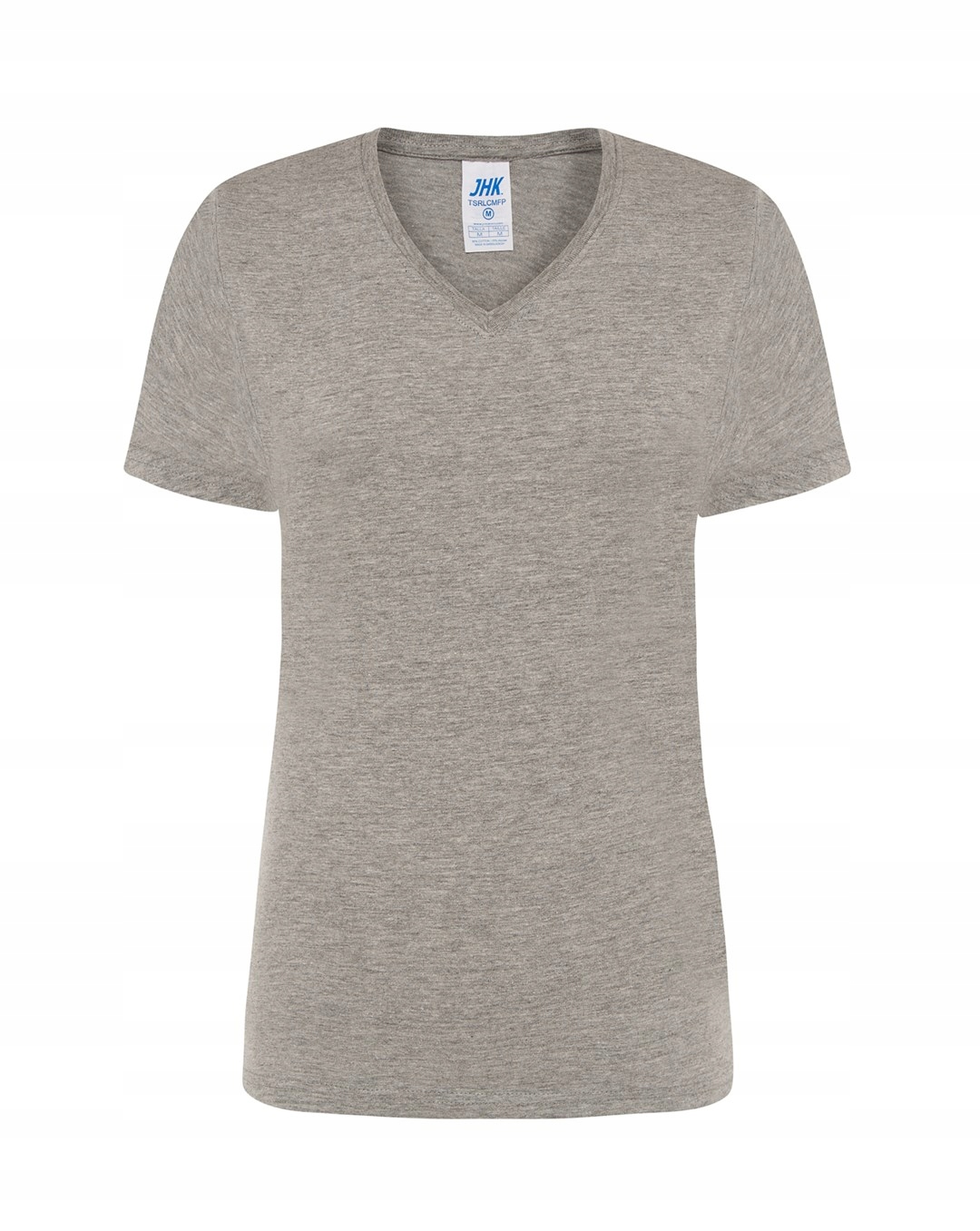 

T-shirt koszulka damska V-neck Grey Melange XXL