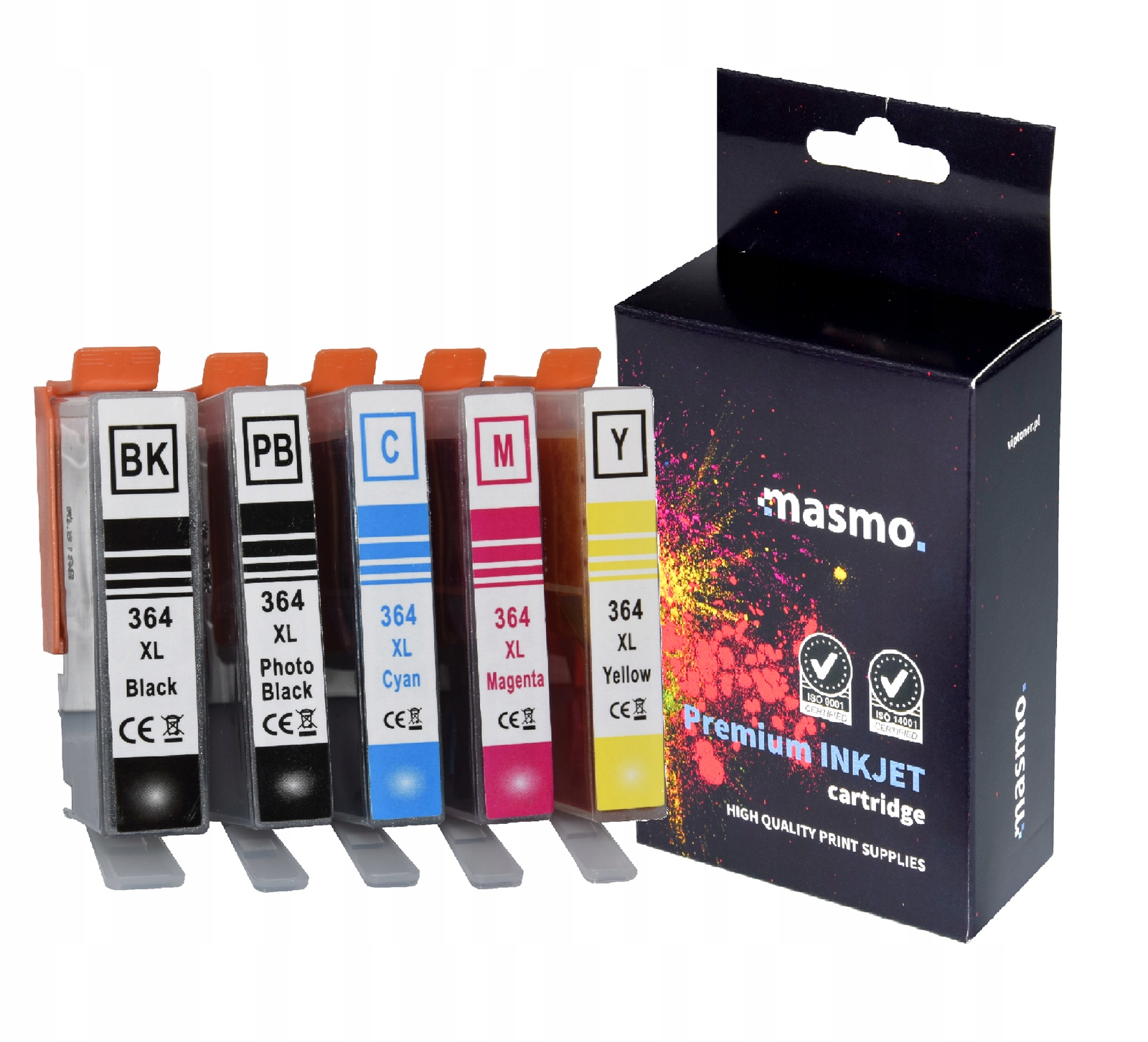 5x TUSZE DO DRUKARKI HP DESKJET 3520 3070A 364XL