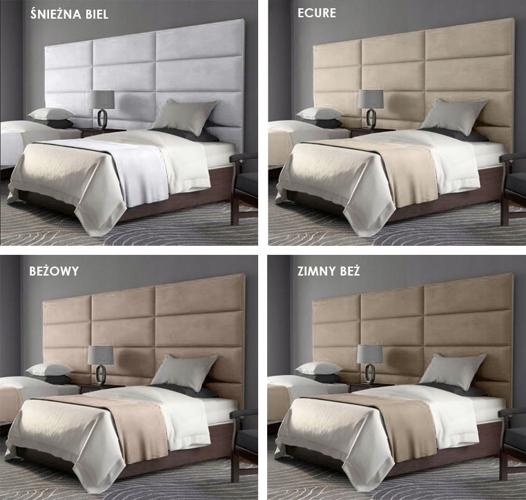 60X40 PANELE ŚCIENNE TAPICEROWANE WEZGŁOWIE WELUR Producent K&K Products