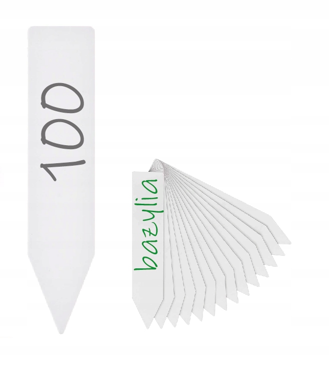 TABLICZKA DO OPISYWANIA ROŚLIN ZNACZNIK OGRÓD SZKLARNII DONICZKI 100