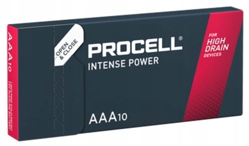 Bateria alkaliczna Duracell Procell Intense Power AAA LR3 R3 10 sztuk