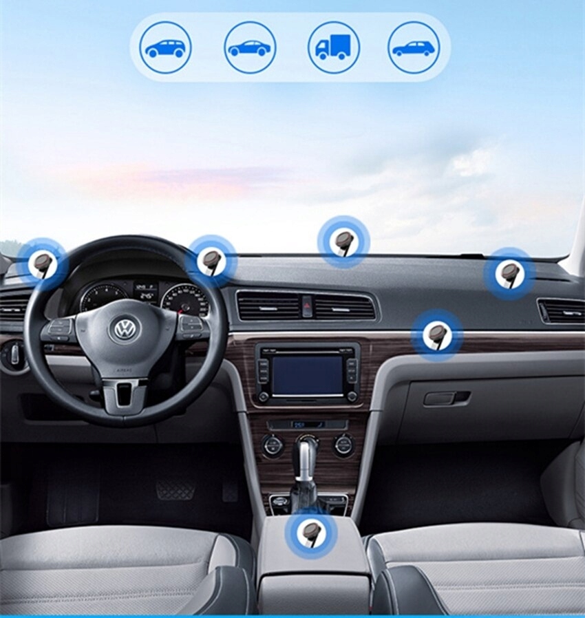 UCHWYT SAMOCHODOWY MAGNETYCZNY DO TELEFONU NA DESKĘ SZYBĘ KOKPIT AUTA Kolor czarny