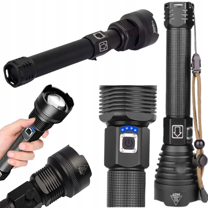 МОЩНЫЙ КЛАССИЧЕСКИЙ ВОЕННЫЙ ТАКТИЧЕСКИЙ СВЕТОДИОДНЫЙ ФОНАРИК