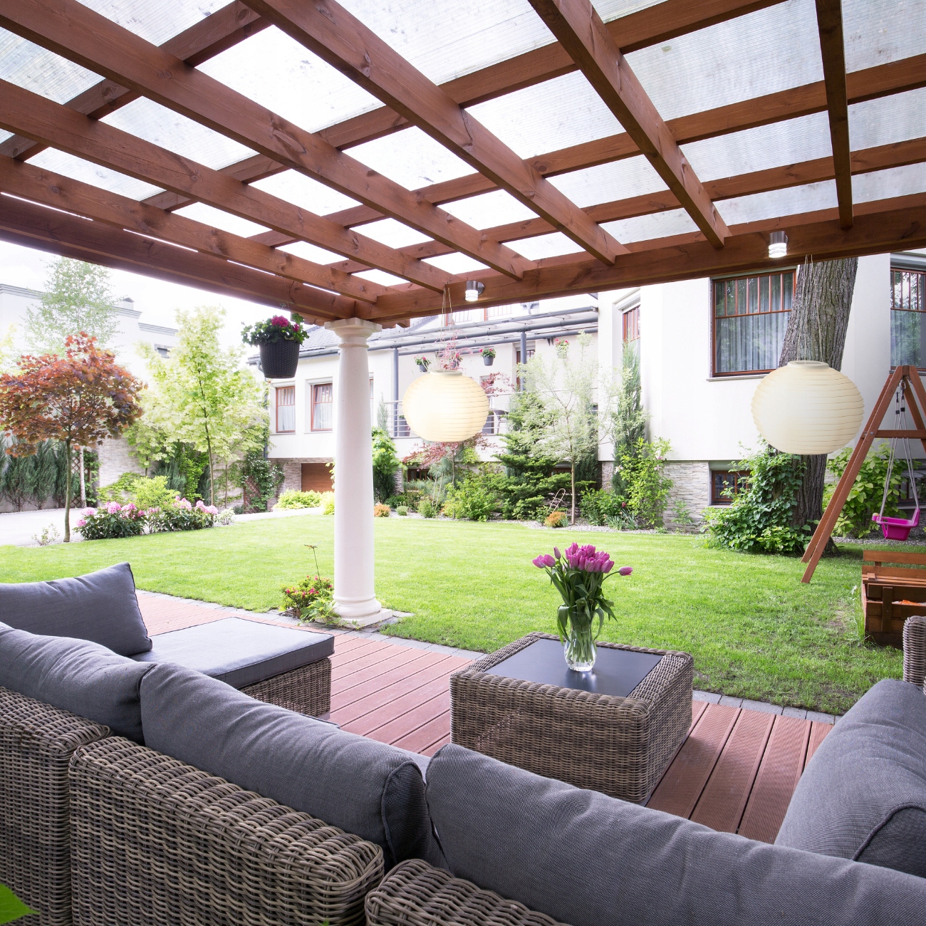 LAMPION lampa latarnia kula SOLARNY biały LEDowy wiszący ciepły biały 30cm Marka Lumineo