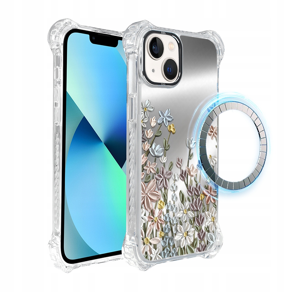 Pouzdro pro iPhone 13 Ibizu DropGuard Ultra s MagSafe, Jarní louka