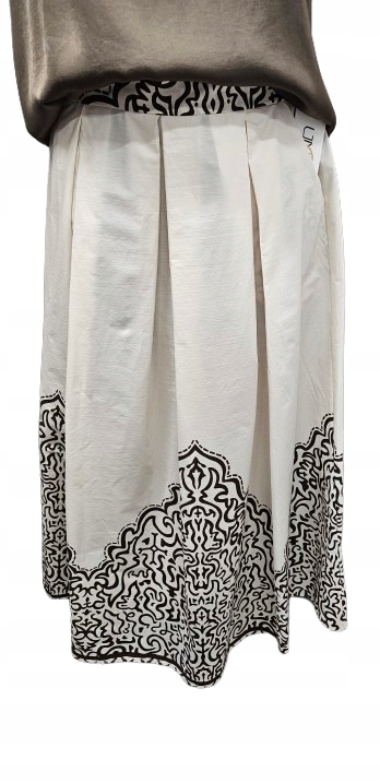 Elegantní Sukně Midi s etnickým vzorem-Styl Boho&Klasika- Unikátní Italie