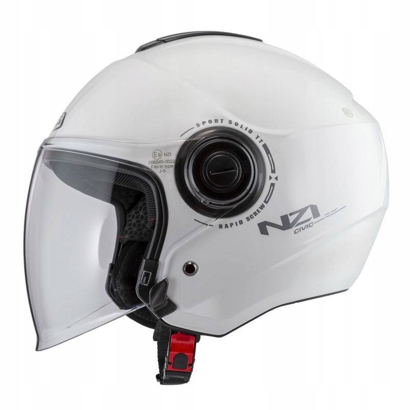 Motocyklová Prilba Nzi CIVIC Solid Nouveau White (xs)
