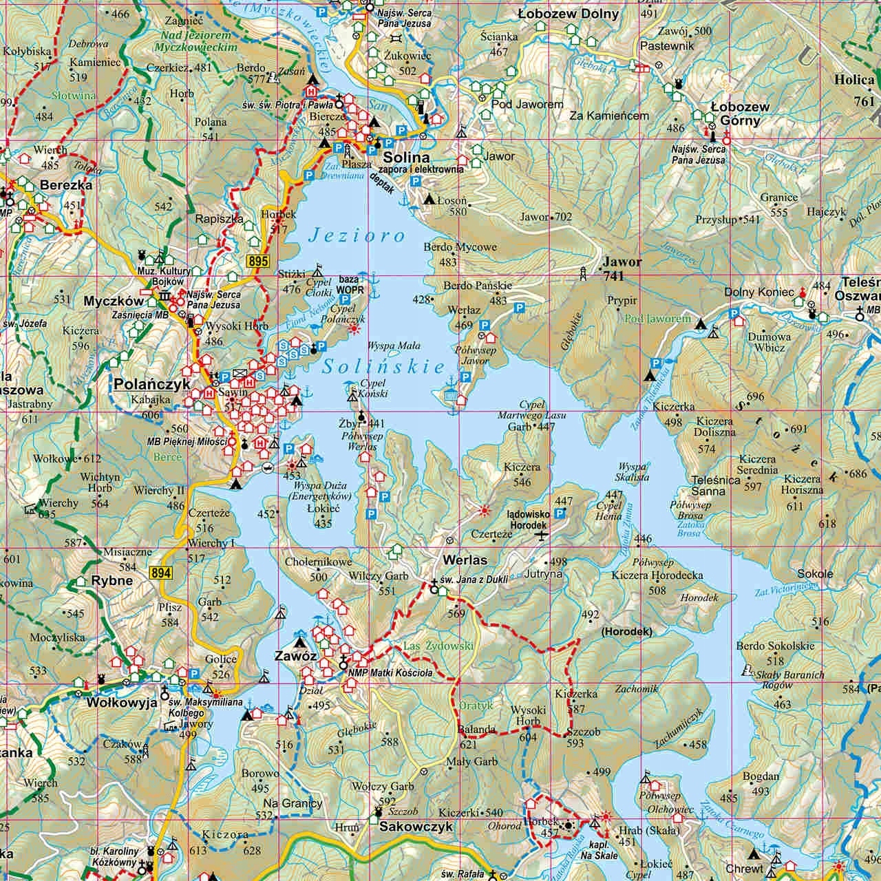 PUZZLE 1000 MAPA BIESZCZADY SZLAKI SZCZYTY TURYSTYCZNA AKTUALNA ARTGLOB Bohater brak