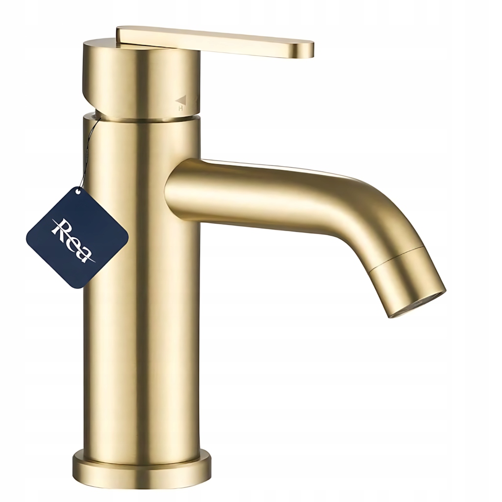 Rea Umyvadlová Baterie Ontario Zlatá Broušená Nízká