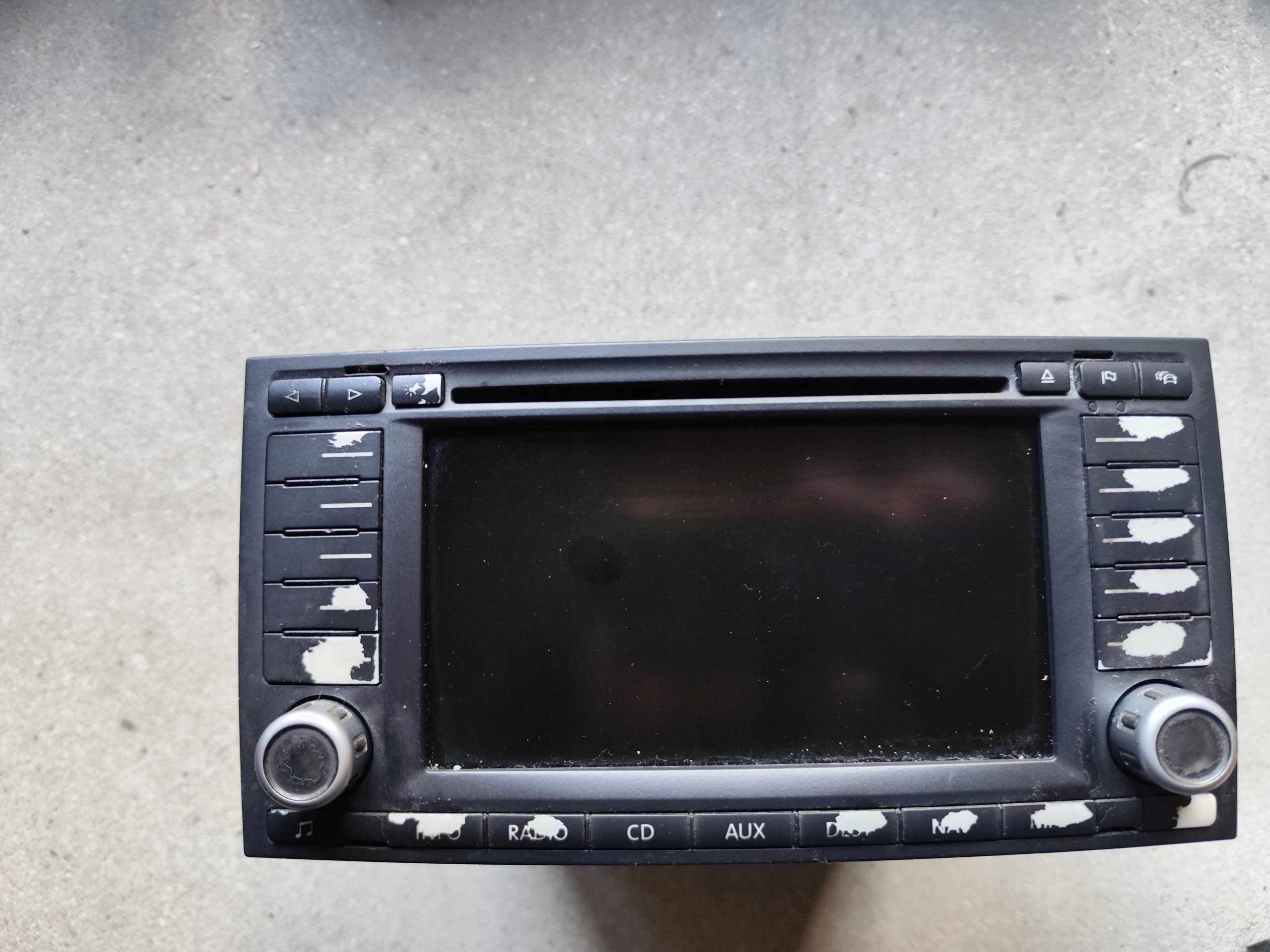 Radio Radio VW T5 Multivan 7H0035191C Endommagé