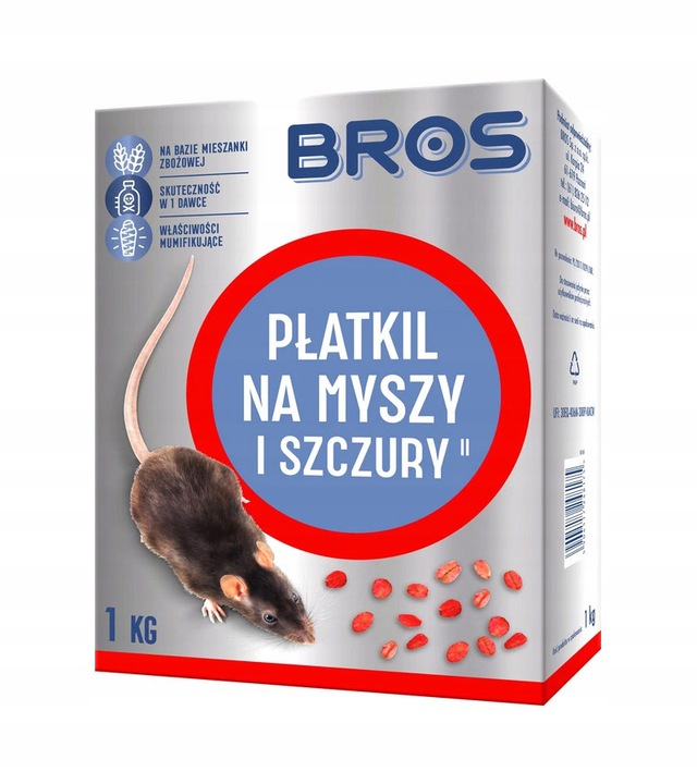 

Płatkil płatki Trutka na myszy i szczury Bros 1 kg