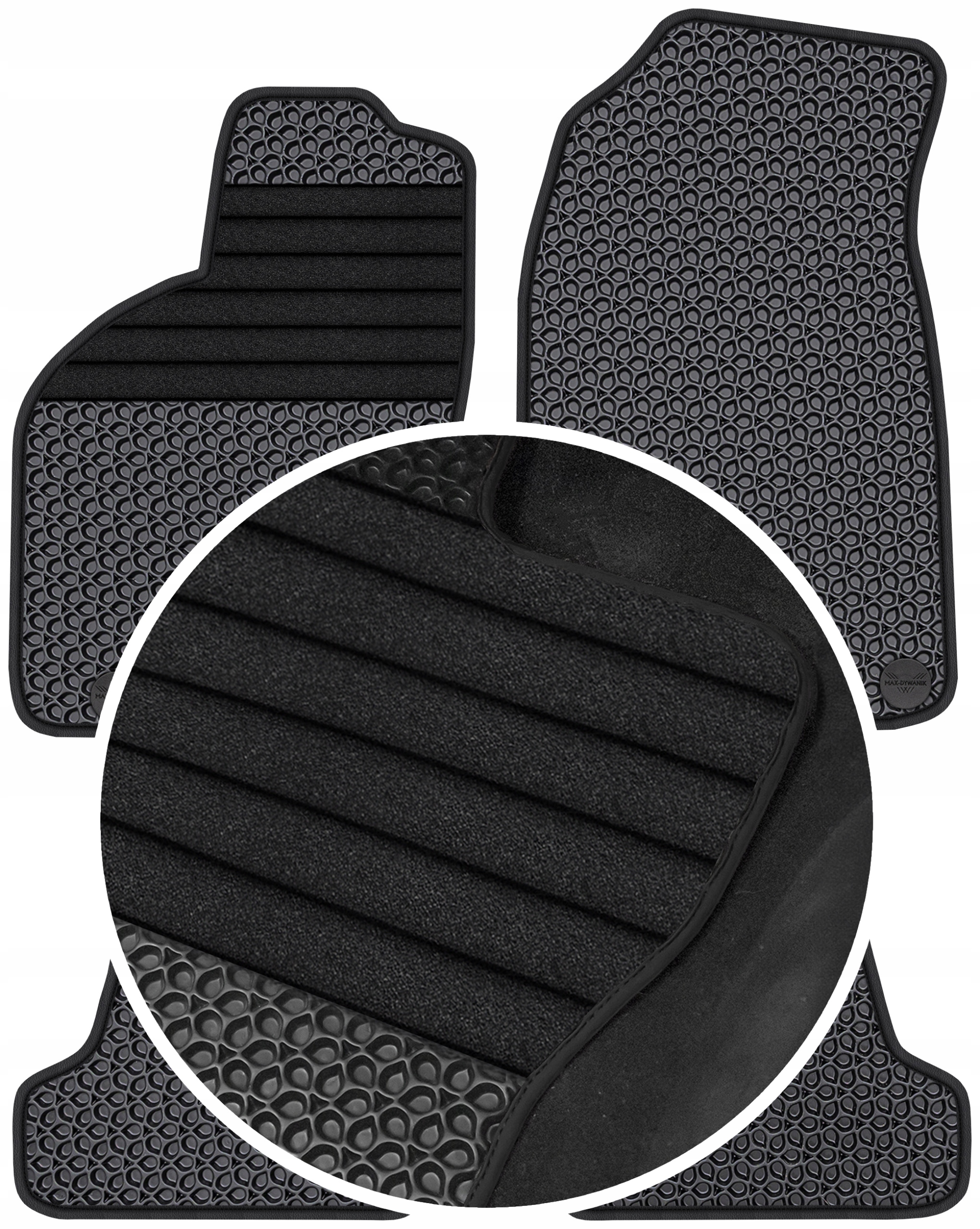 Saab 9-3 I Hatchback 1998-2002 Gumové koberce Eva Eternity Vyztužení XXL