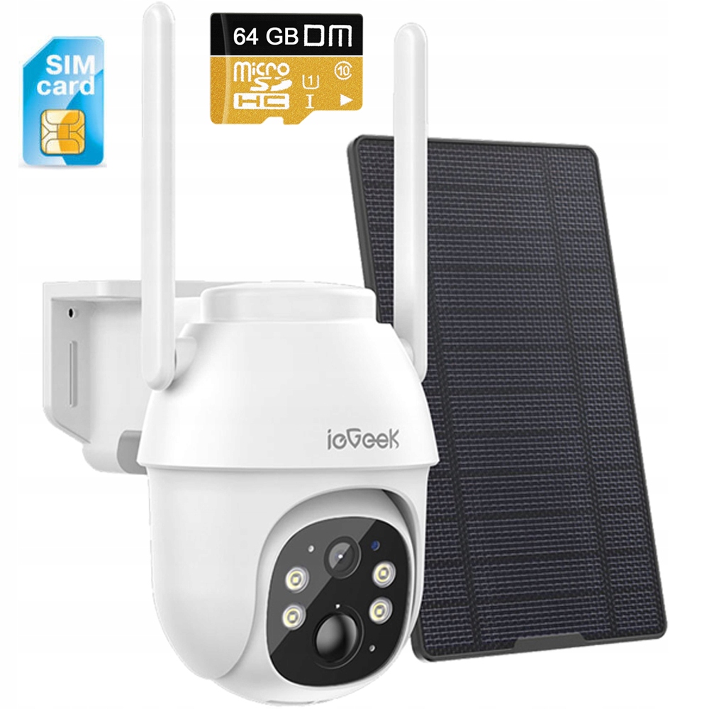 

Kamera Solarna Obrotowa Ip Gsm 4G Lte Sim 3MP 64GB