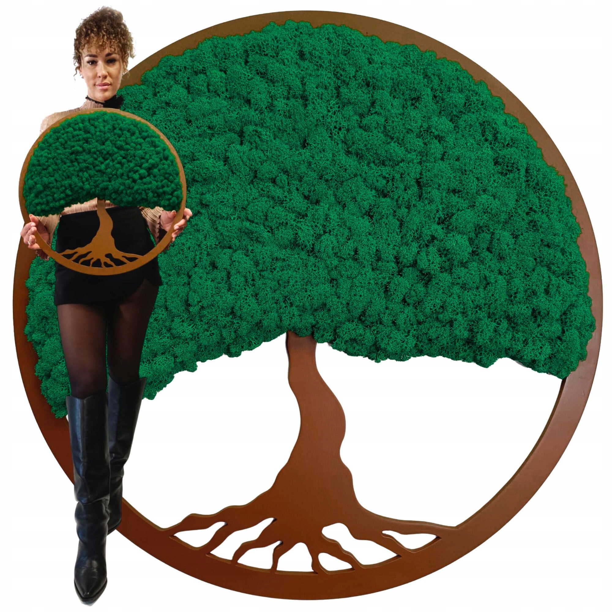 Obraz Severský Lišajník Strom Bonsai Obraz Z Machu Stromček Na Darček 50 cm