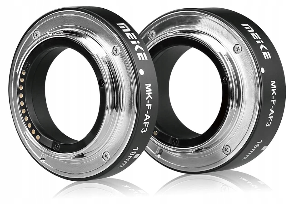 Pierścienie pośrednie makro Meike MK-F-AF3 do Fuji 10mm 16mm Model MK-F-AF3