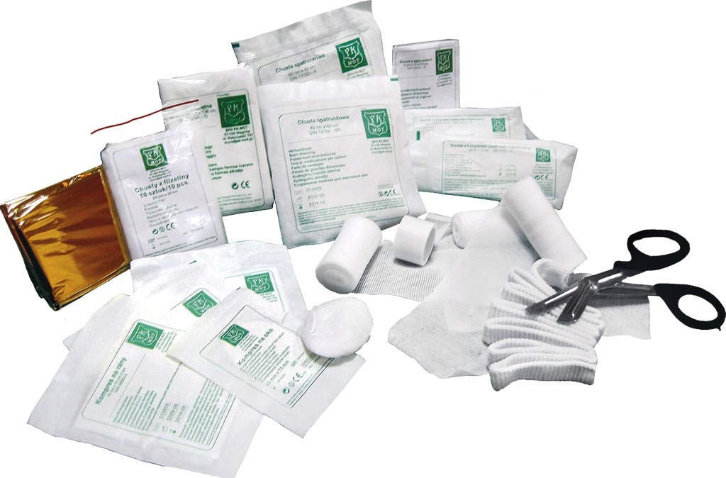 Wyposażenie do apteczek pierwszej pomocy AW