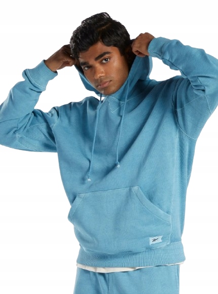 Reebok Pánská Mikina Modrá S Kapucí Dlouhý Rukáv M 0A7C1_A* M 0_7