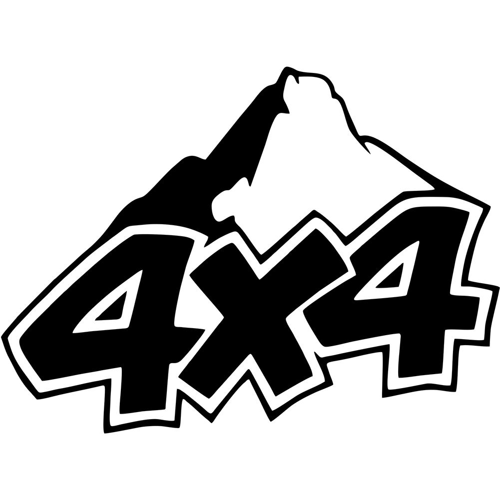 

Naklejka na samochód 4X4 Góry Offroad 4WD 11x15