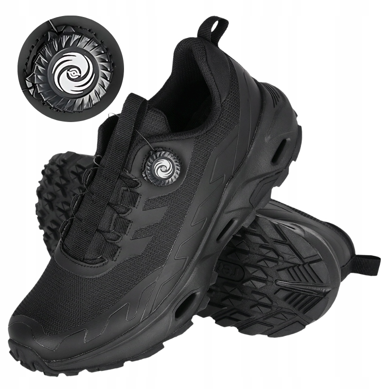 Sneakersy Pánské sportovní polobotky černé prodyšné Boa Protiskluzové 44