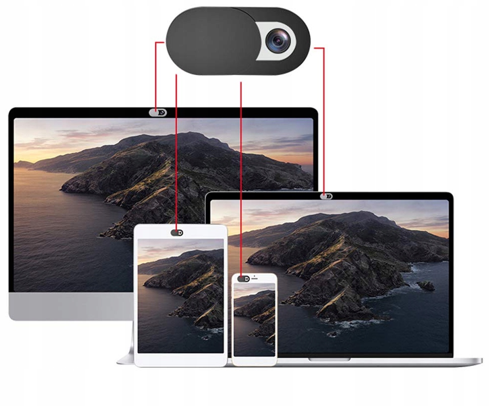 3 X ZAŚLEPKA ZASŁONA KAMERY KAMERKI LAPTOPA KOMPUTERA JAKOŚĆ Kod producenta 01880