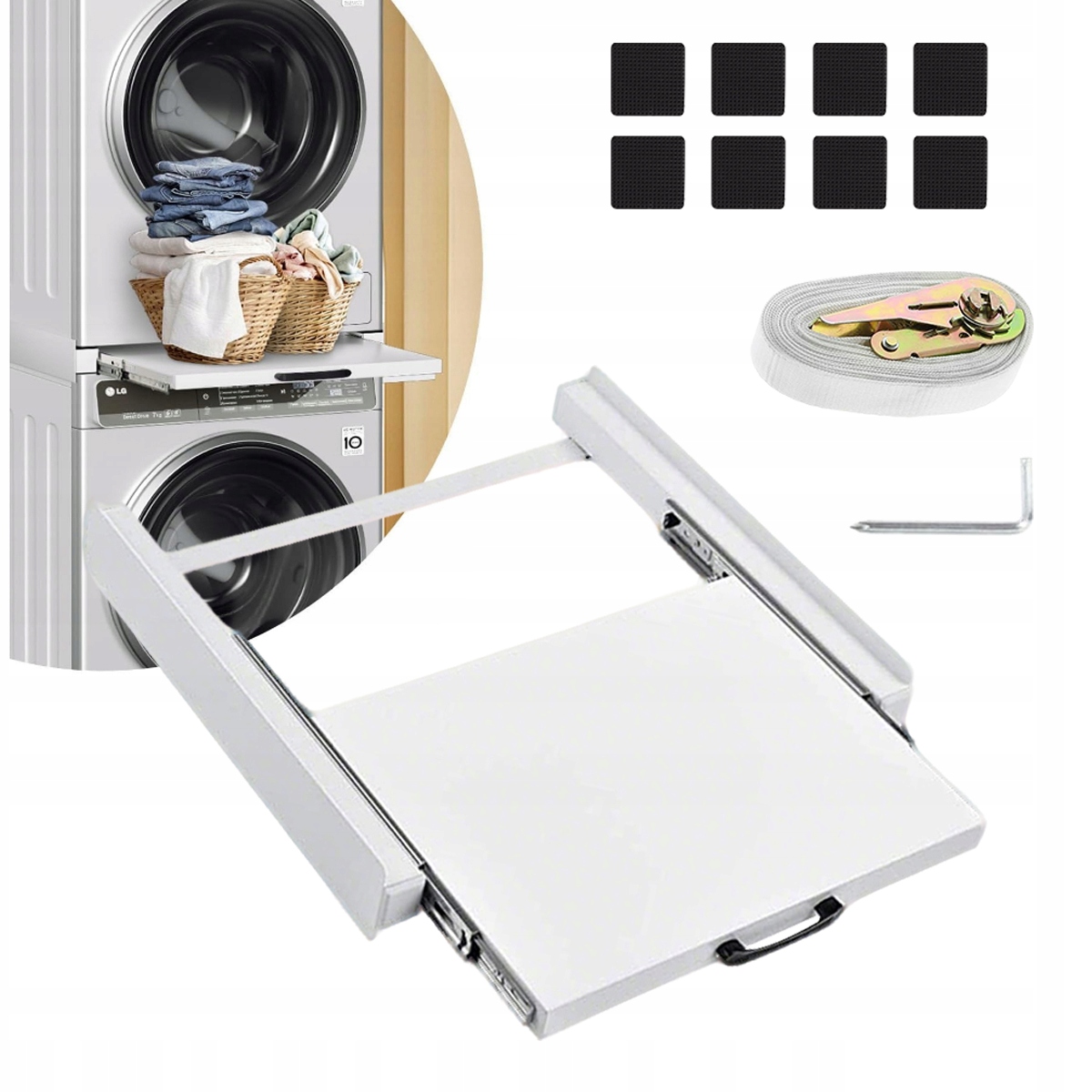 Łącznik Z Półką Do Suszarki Pralkiuniwersalny