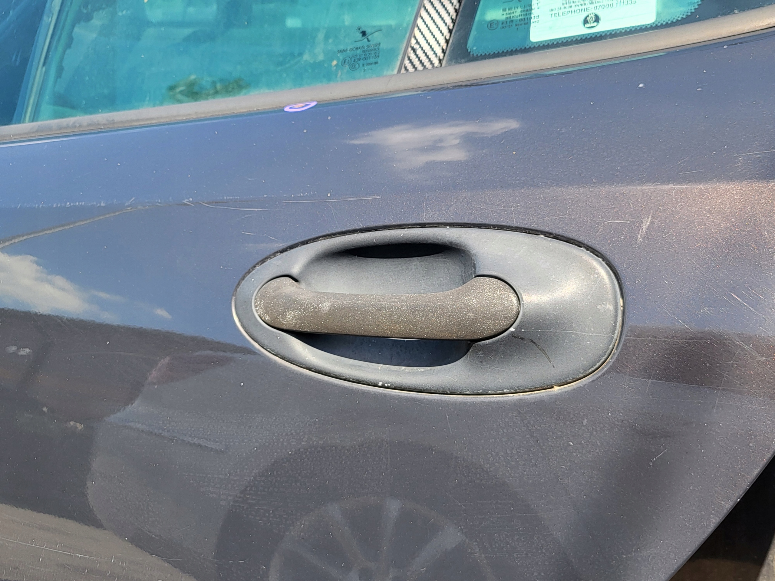 door complete left rear. side window lock lift SAAB 93 9-3 II 2 OE