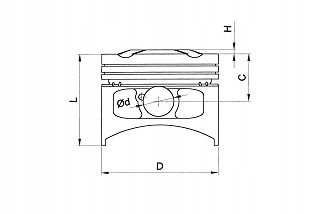 TŁOK METEOR HONDA CRF 250R 14-15 (76,78) SPRĘŻANIE 13,5:1 SEL. C Numer katalogowy części WZMOTO.PL 3MRL.22.07.2023.9292