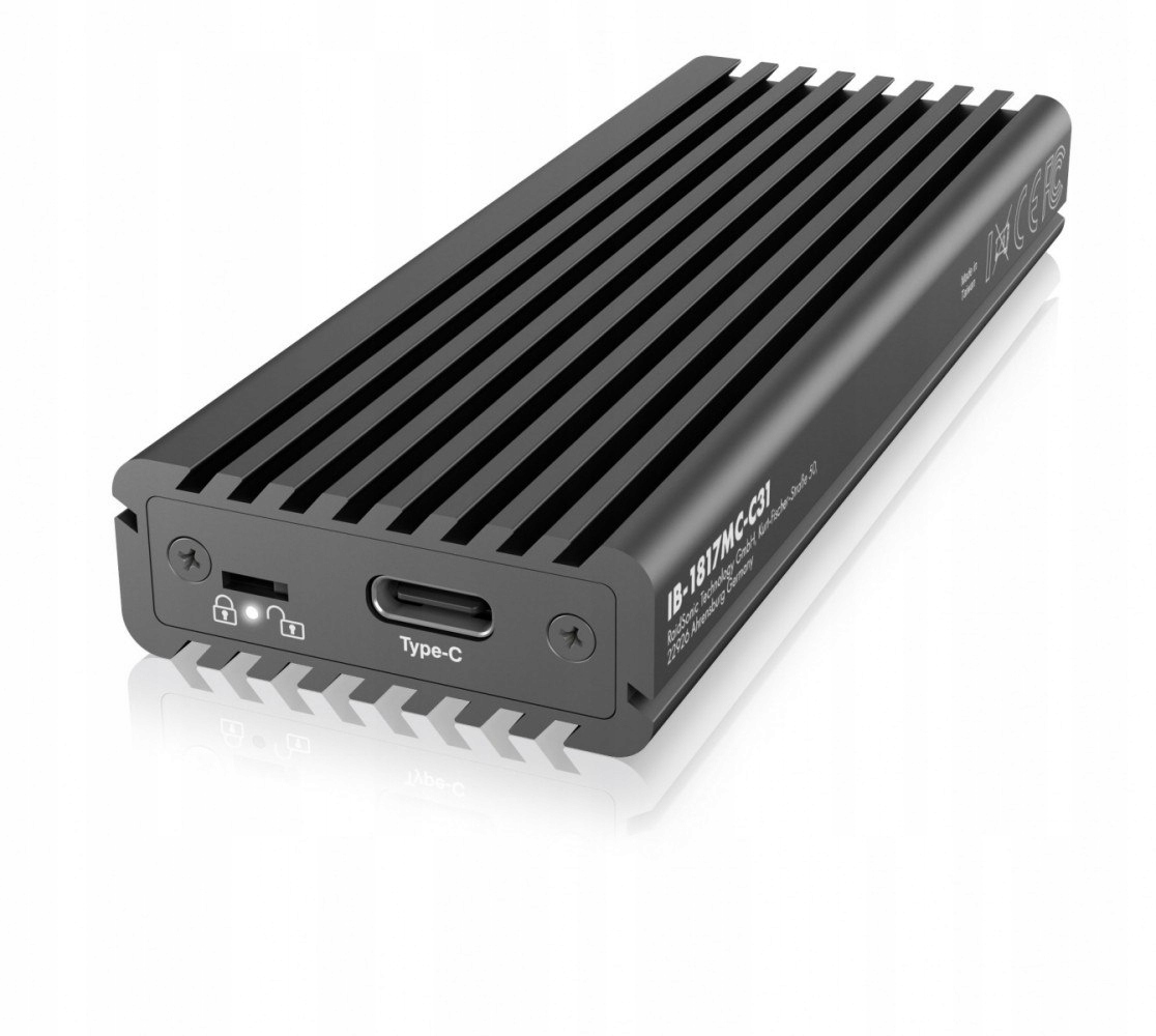 IcyBox IB-1817MC-C31 TypeC Usb 3.1 PCIe i Sata M.2 2230/2242/2260/2280 Ssd