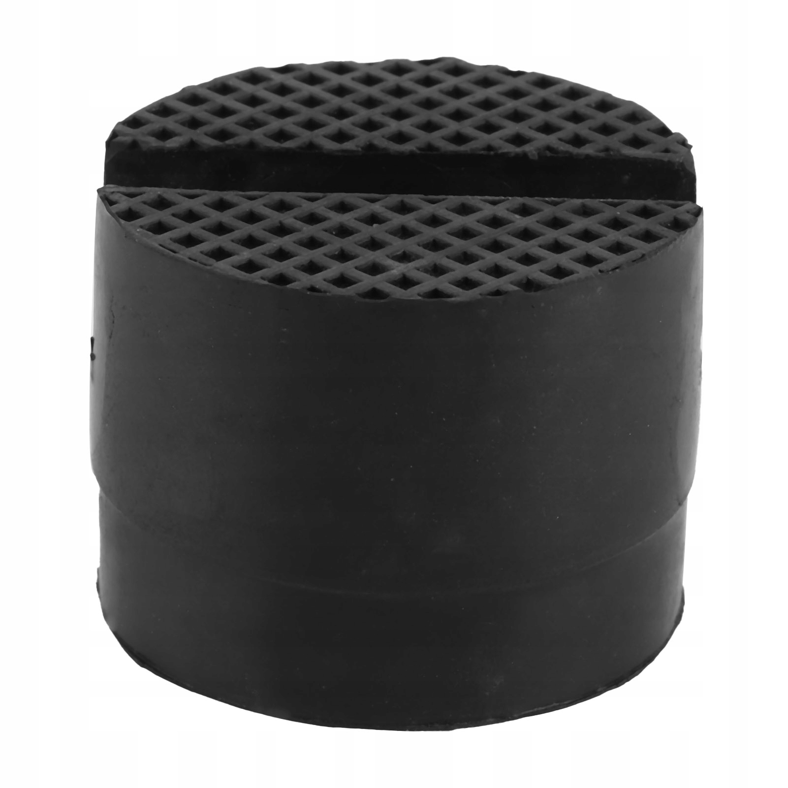 Adapter do podnośnika hydraulicznego z uchwytami do szyn z gumowym klockiem