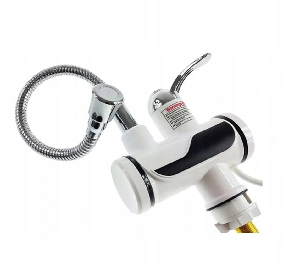 ELEKTRYCZNY PRZEPŁYWOWY PODGRZEWACZ WODY Z WYŚWIETLACZEM LCD GIĘTKIM KRANEM Ciśnienie wody 0.05 MPa