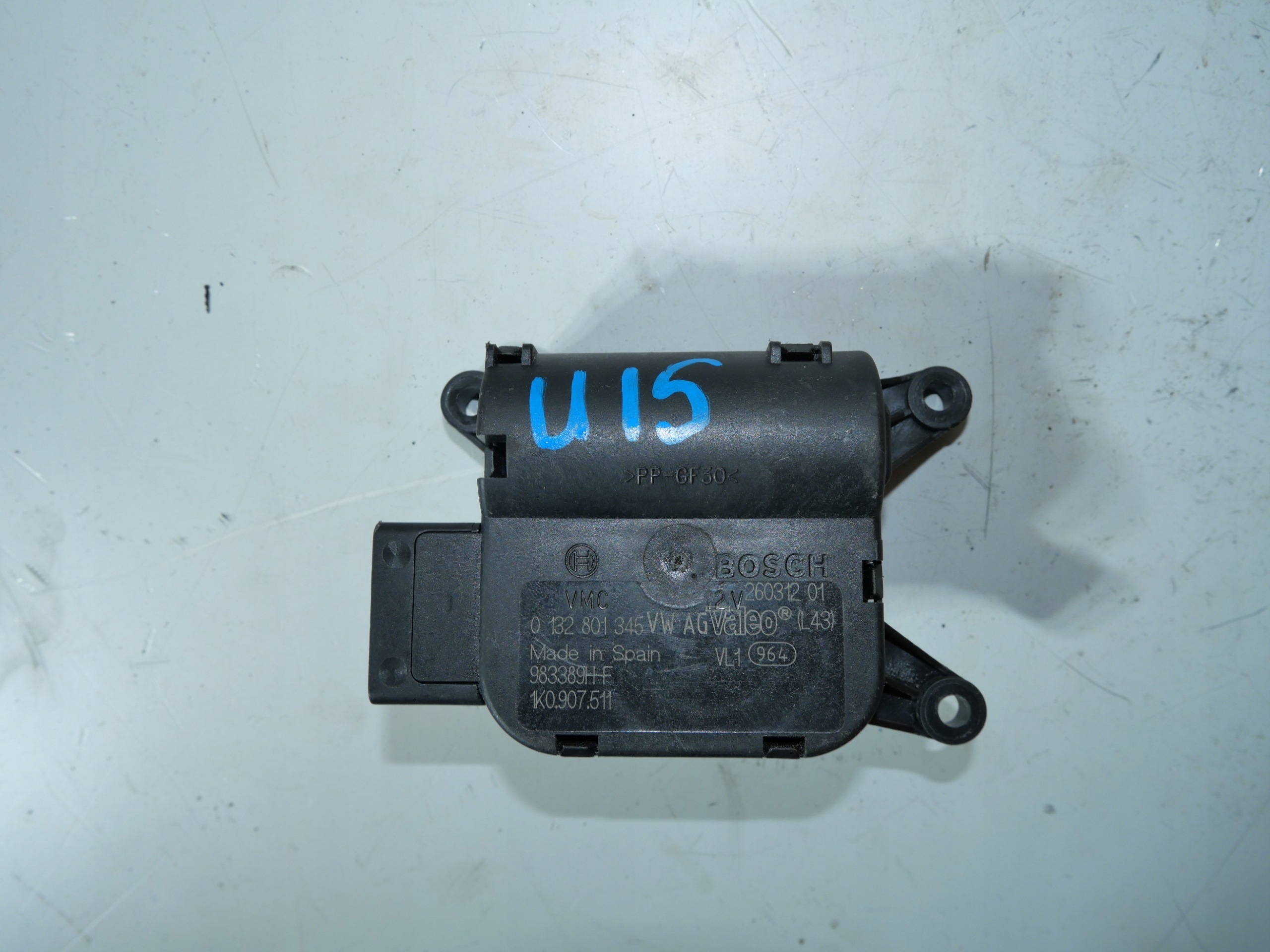 VW SEAT SKODA Micro moteur KLAP Bloc de chauffage complet 1K0907511