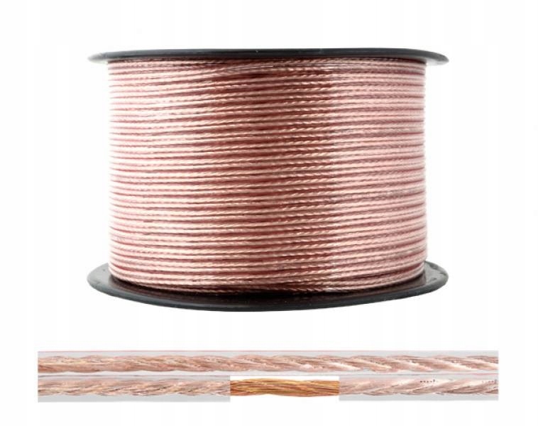 Dvojžilový Reproduktorový Kábel Zosilňovača Reproduktora 100 M Hi-fi Car Audio