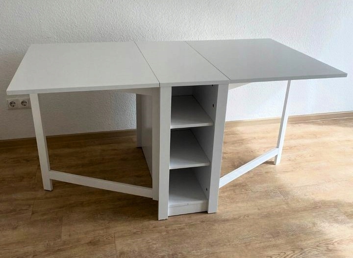 Składany stół do jadalni Living Style 152 x 74 x 80 biały