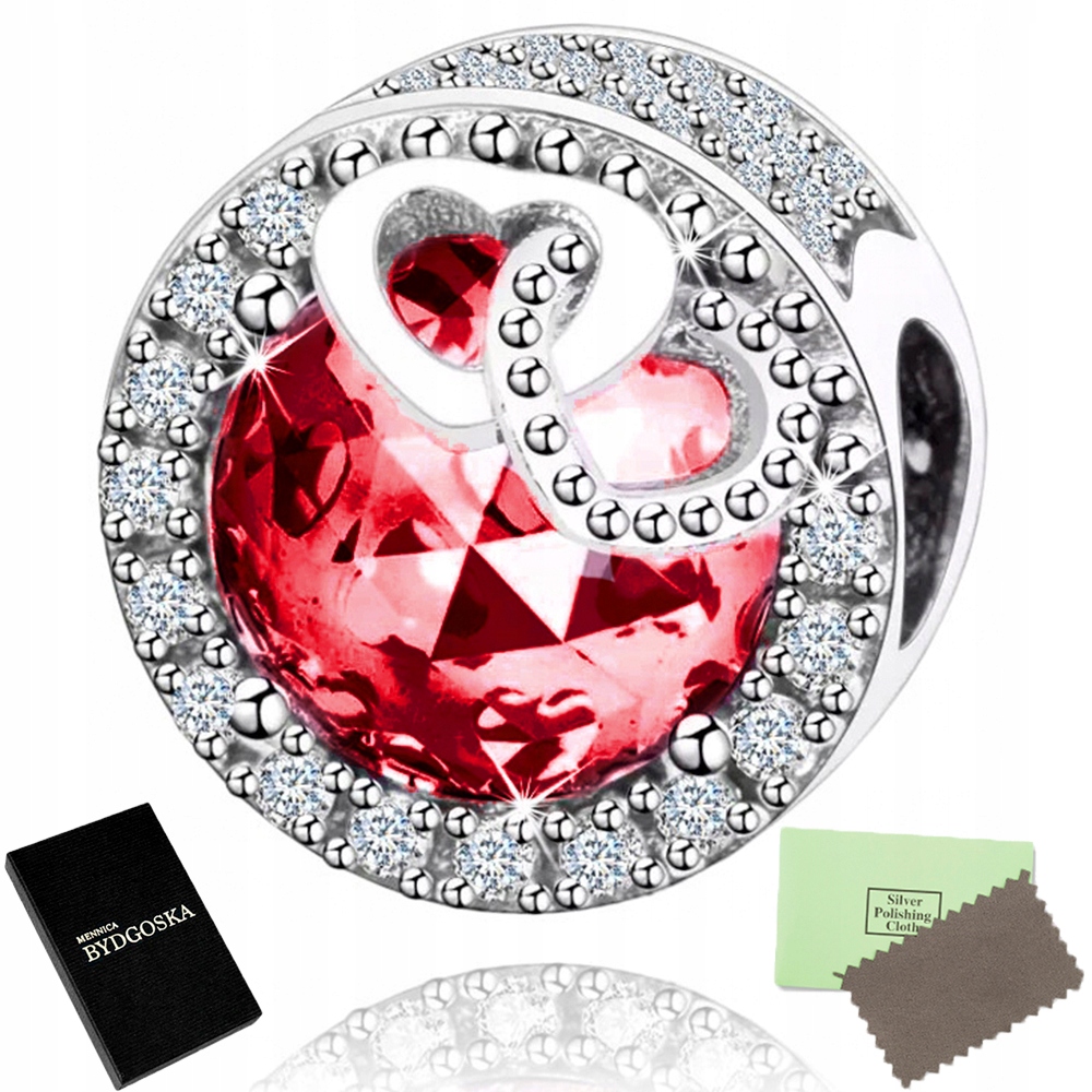 

Charms Serce Zawieszka Srebrna 925 Koralik Beads