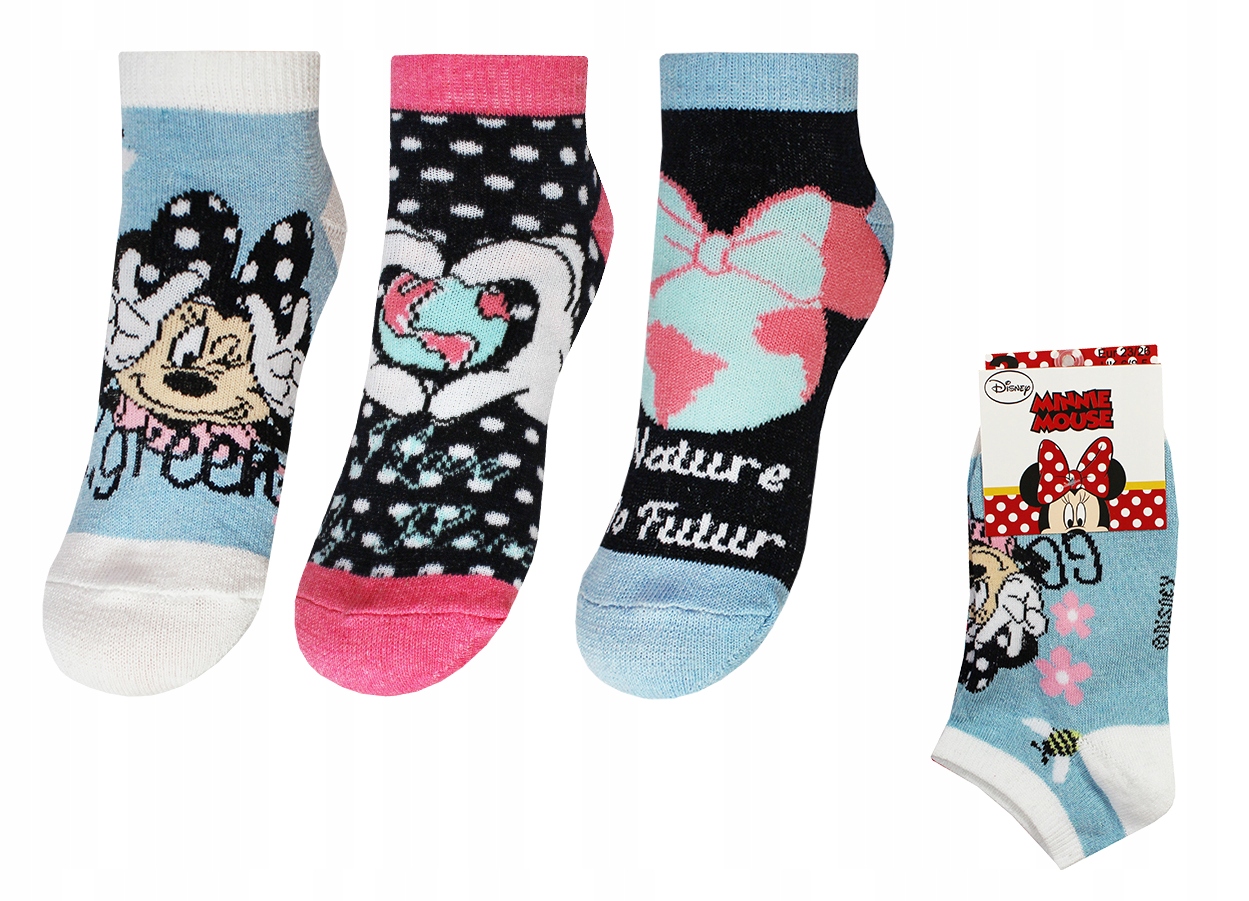 

Myszka Minnie Disney Stopki Dziecięce 3-PAK 23/26