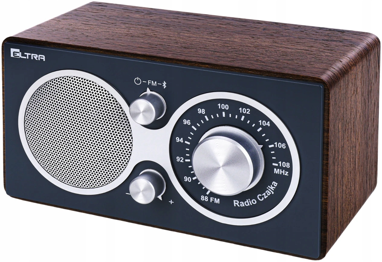 Radio Eltra Czajka Bluetooth Ukf Drewniana obudowa Czytelna skala