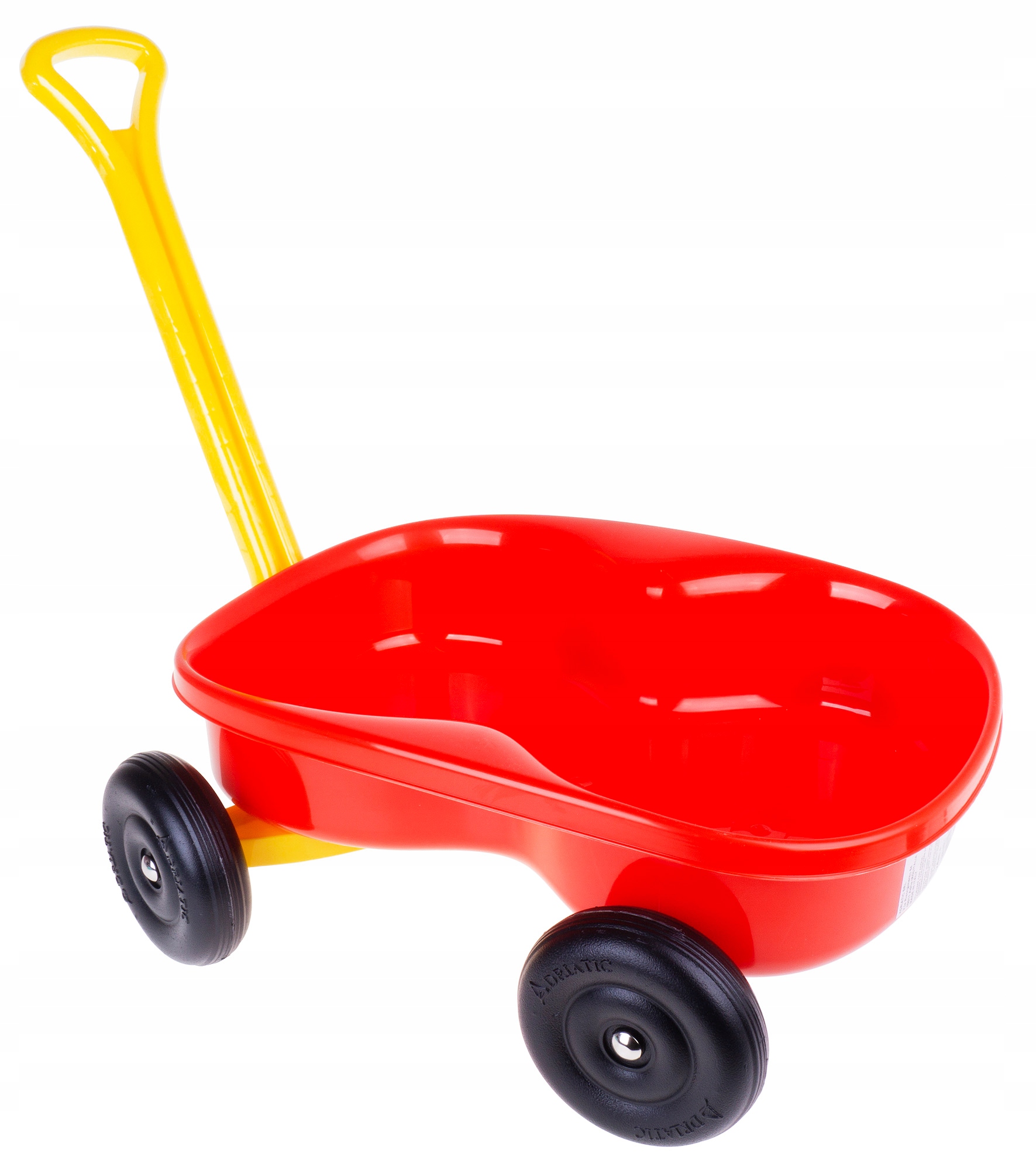 WÓZEK Z RĄCZKĄ 45CM PCHACZ TACZKA ADRIATIC CZERWON