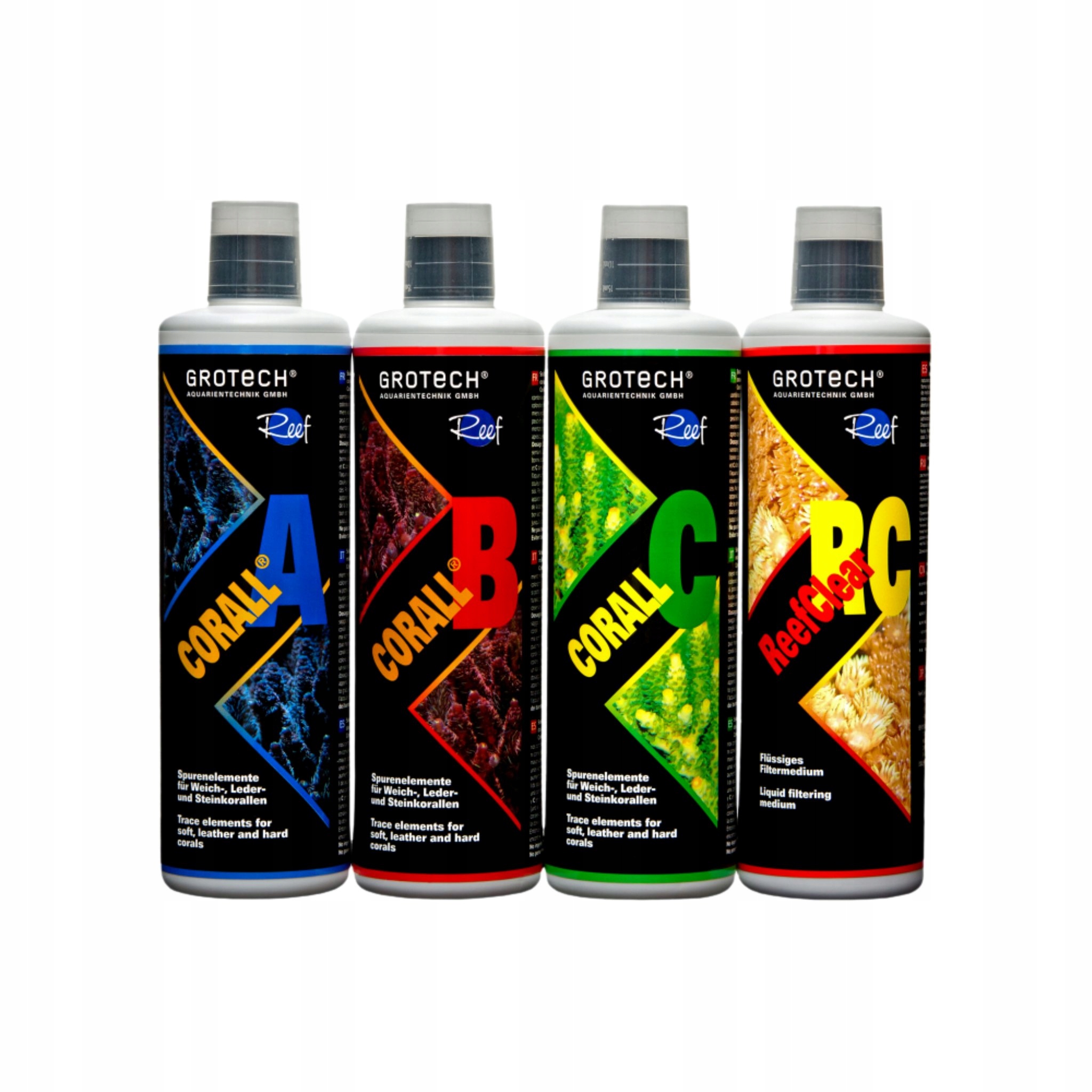 Sada Doplňků Abc Reefclear 500 ML Grotech Pro Mořské Akvárium