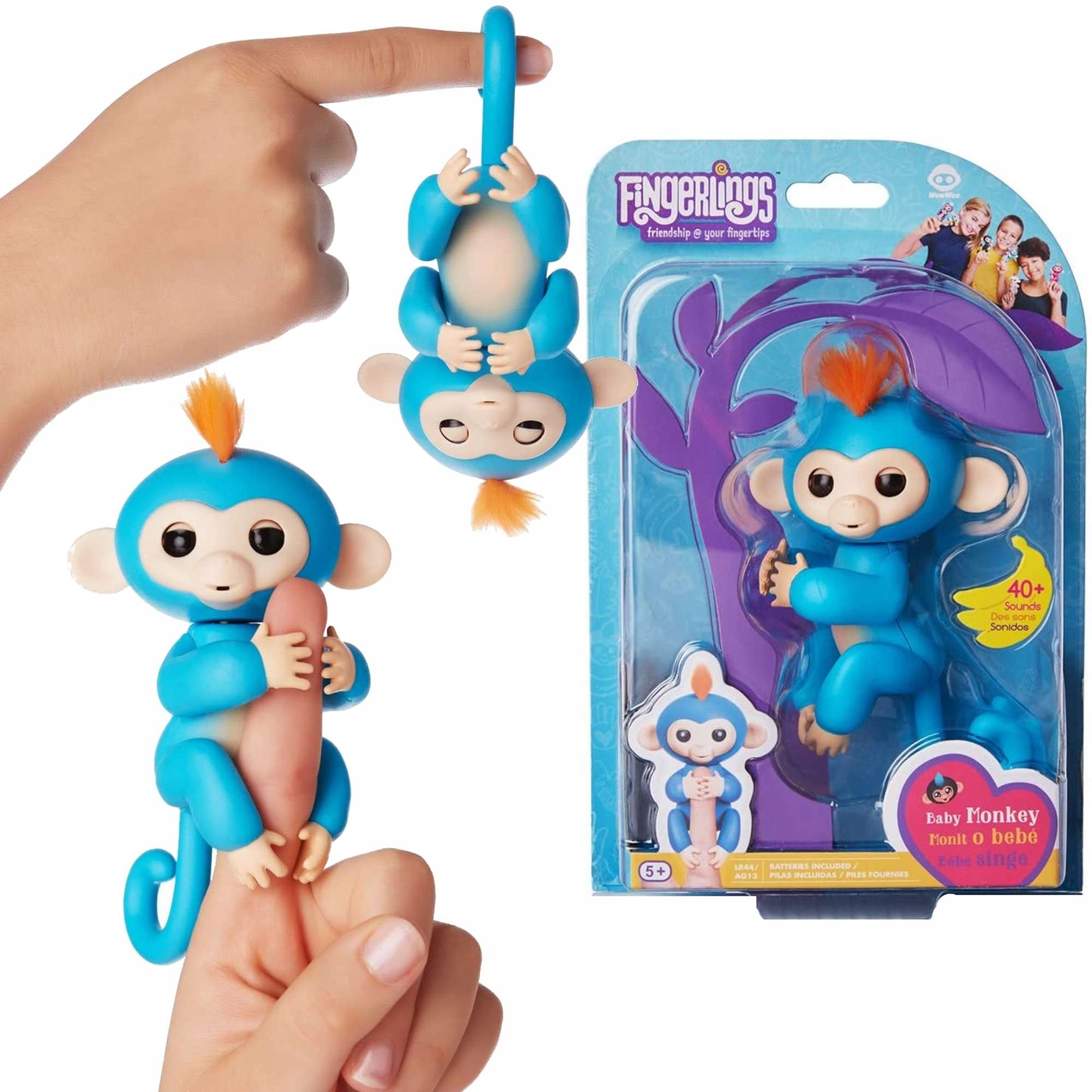

Fingerlings Interaktywna Małpka Na Palec Dzwięki